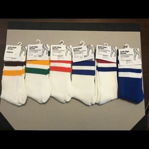 American Apparel Calf High Socks - 6 Pair